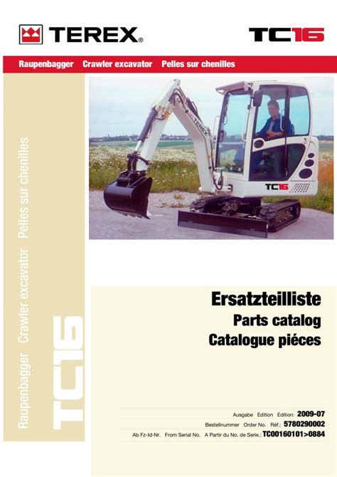 terex tc16 parts catalog